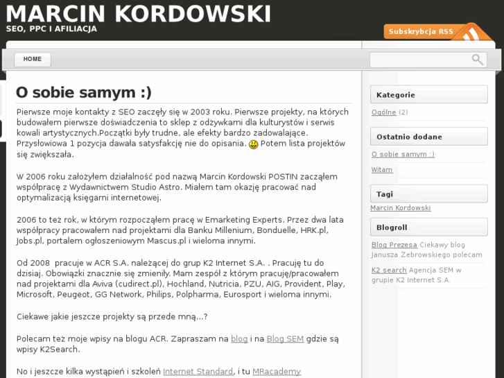 www.marcinkordowski.pl