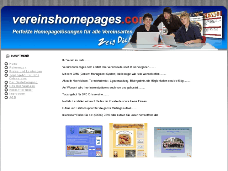 www.vereinshomepages.com