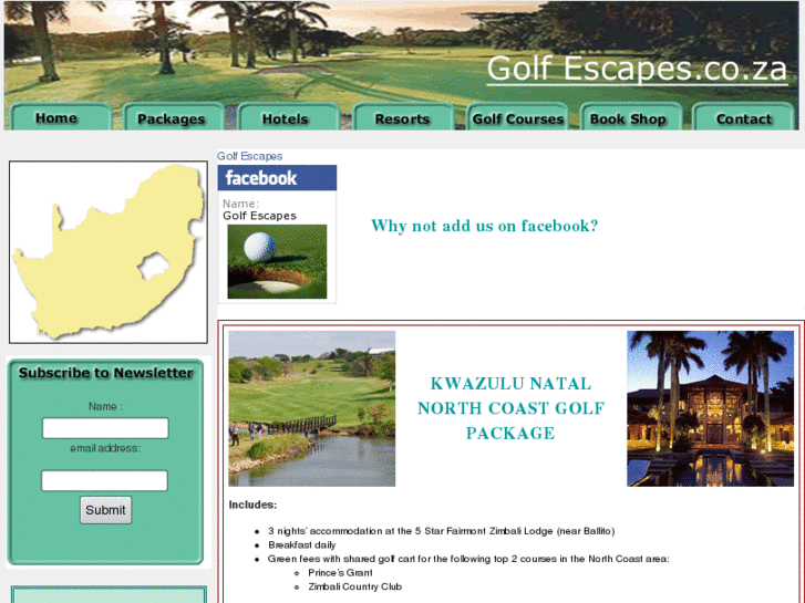 www.golfescapes.co.za