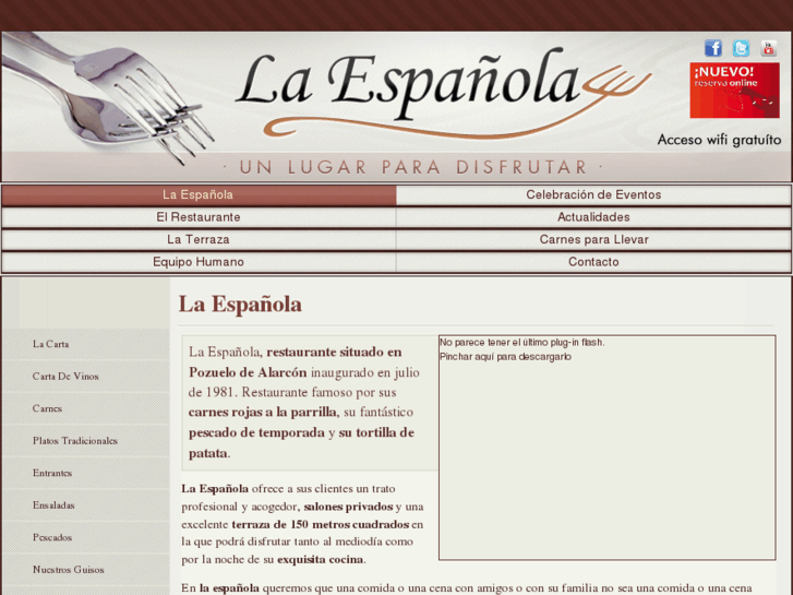 www.restaurantelaespanola.com