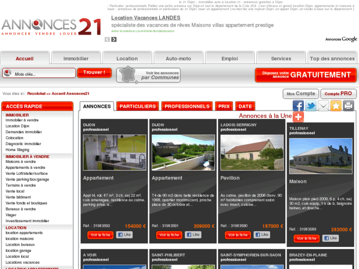 www.annonces21.fr