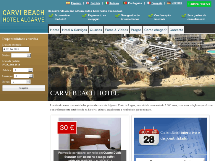 www.carvibeachhotel.com