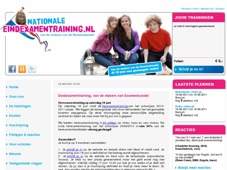 www.eindexamentraining.nl