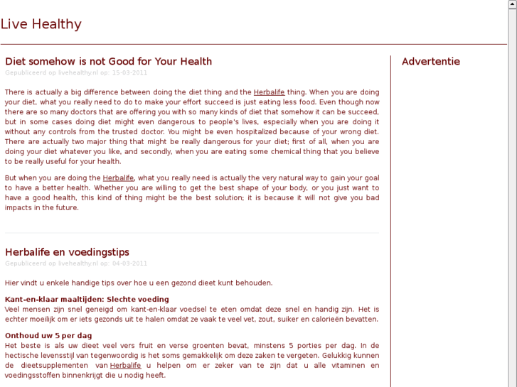 www.livehealthy.nl