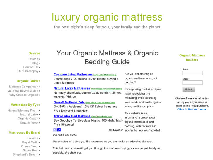 www.luxury-organic-mattress.com