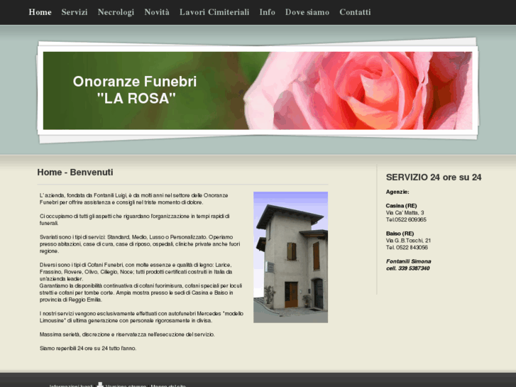 www.onoranzelarosa.com