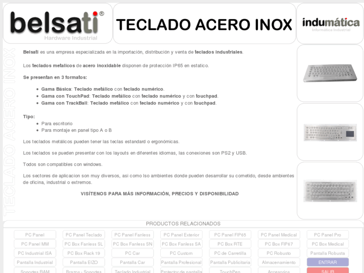 www.tecladoaceroinoxidable.es