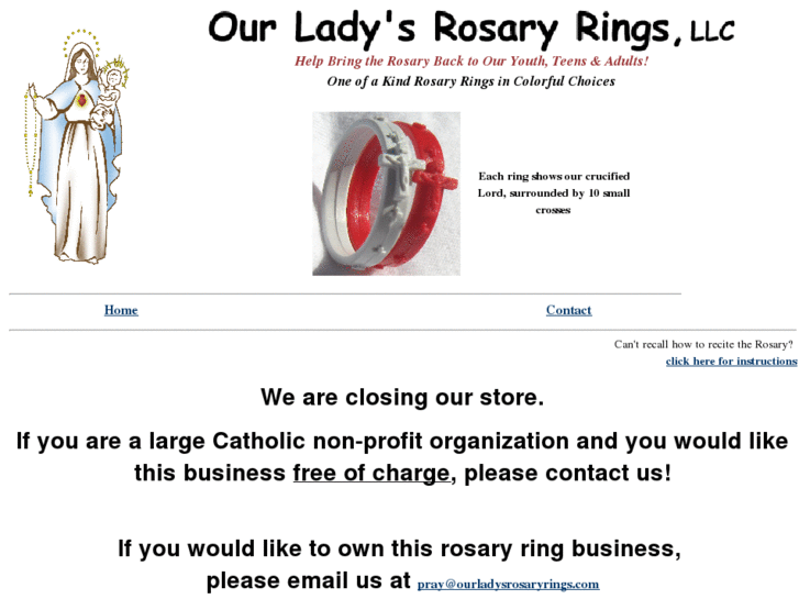 www.ourladysrosaryrings.com