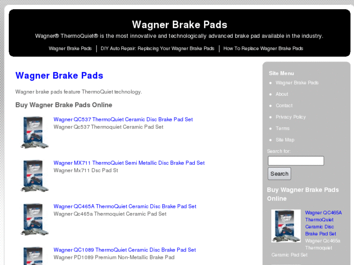 www.wagnerbrakepads.org