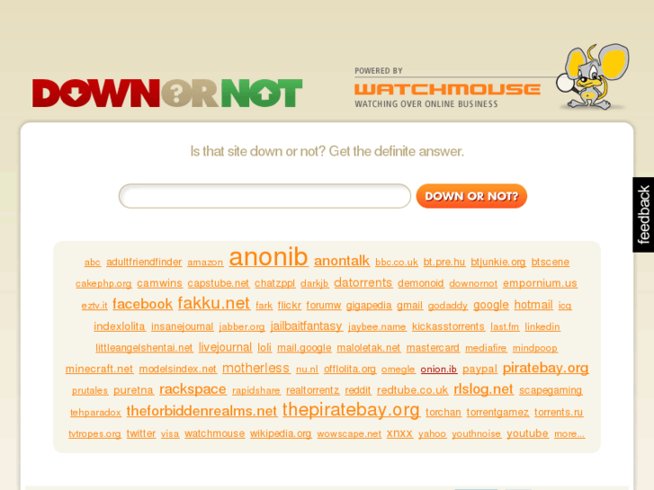 www.downornot.com
