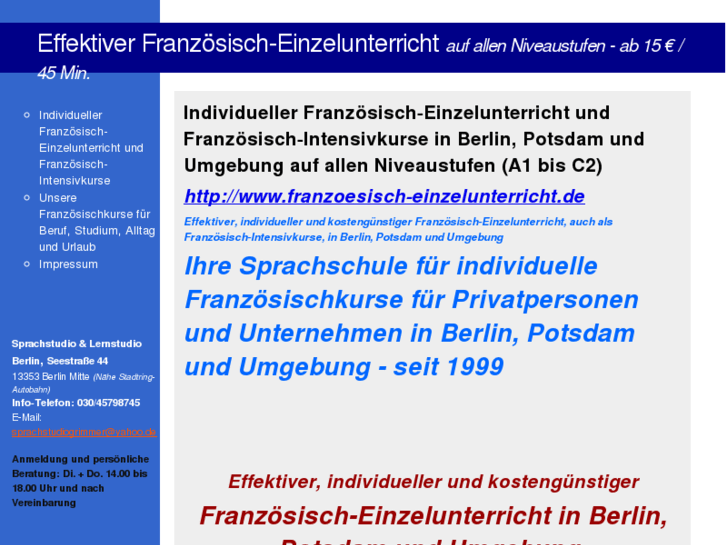 www.franzoesisch-einzelunterricht.de