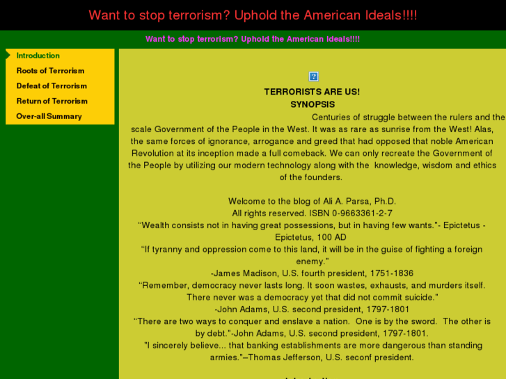 www.terrorismandhowtostopit.org