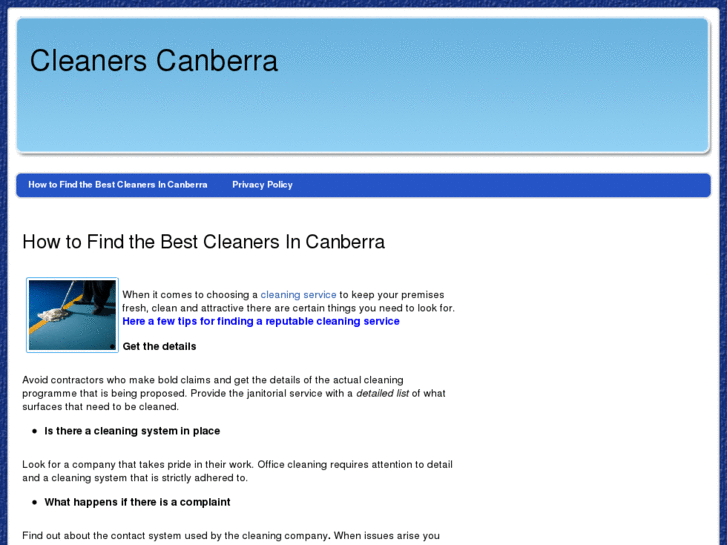 www.cleanerscanberra.com