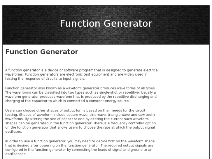 www.functiongenerator.org