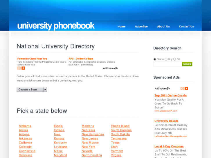 www.universityphonebook.info