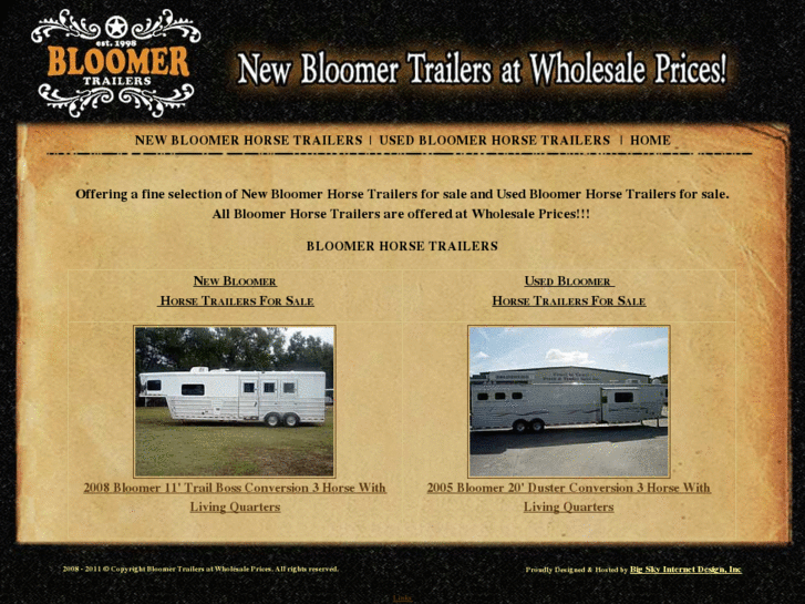 www.bloomerhorsetrailersonline.com