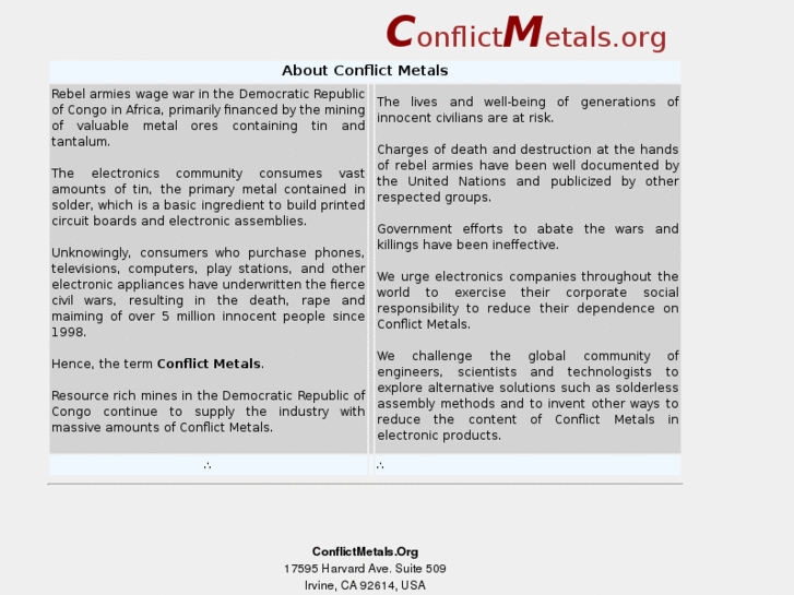 www.conflictmetals.com