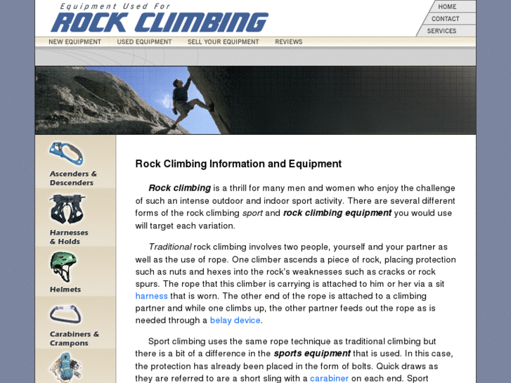 www.equipmentforrockclimbing.com