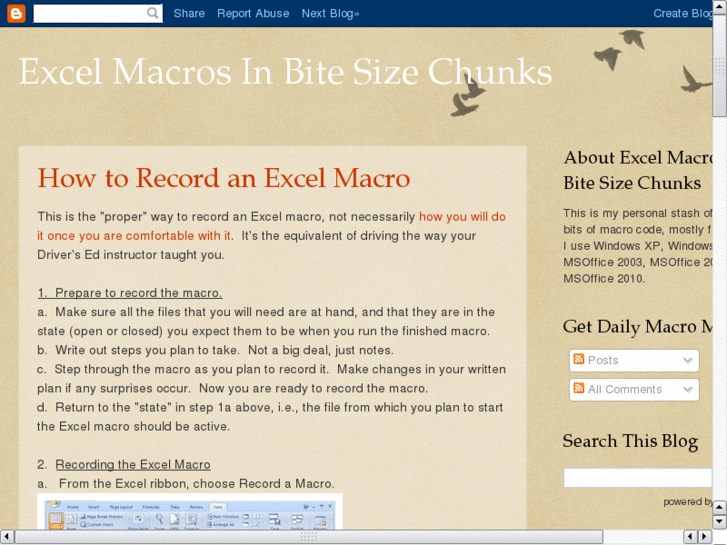 www.excelmacrosinbitesizechunks.com