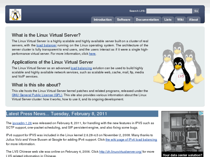 www.linuxvirtualserver.org