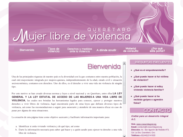 www.mujersinviolenciaqro.org