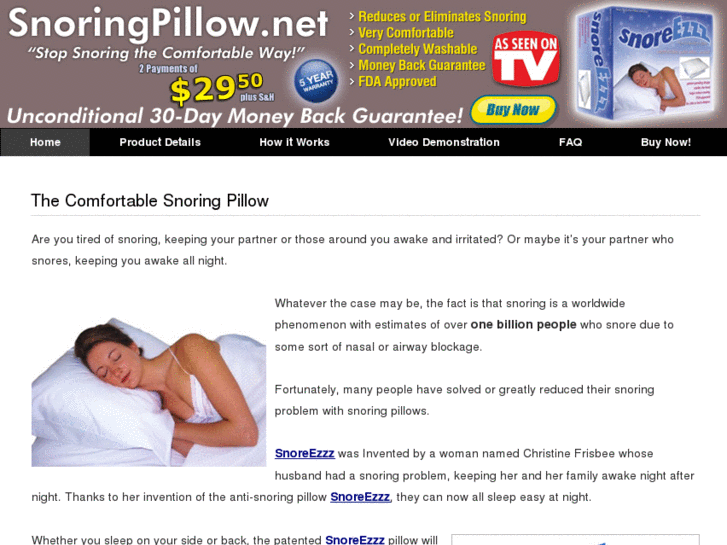 www.snoringpillow.net