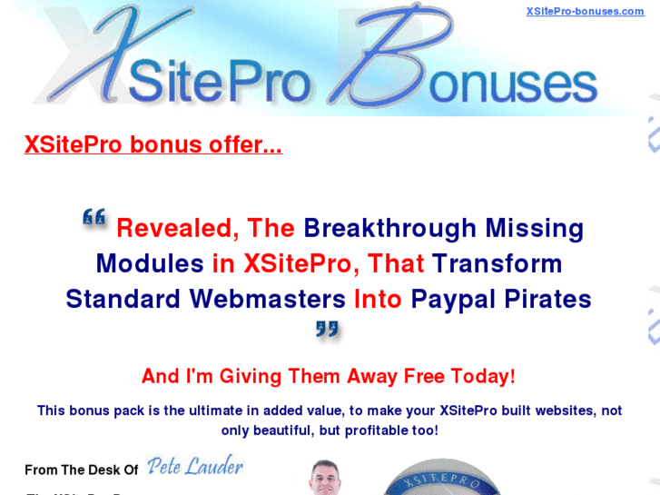 www.xsitepro-bonuses.com