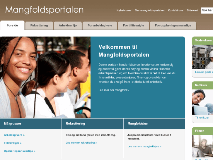 www.mangfoldsportalen.no