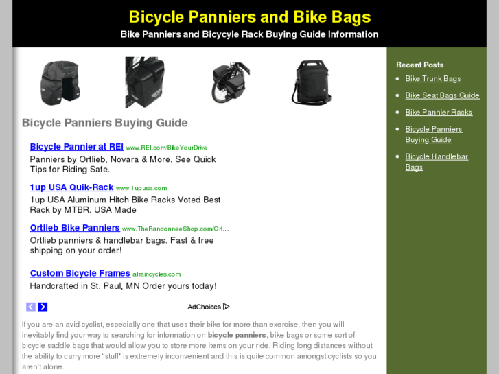 www.bicyclepanniers.net