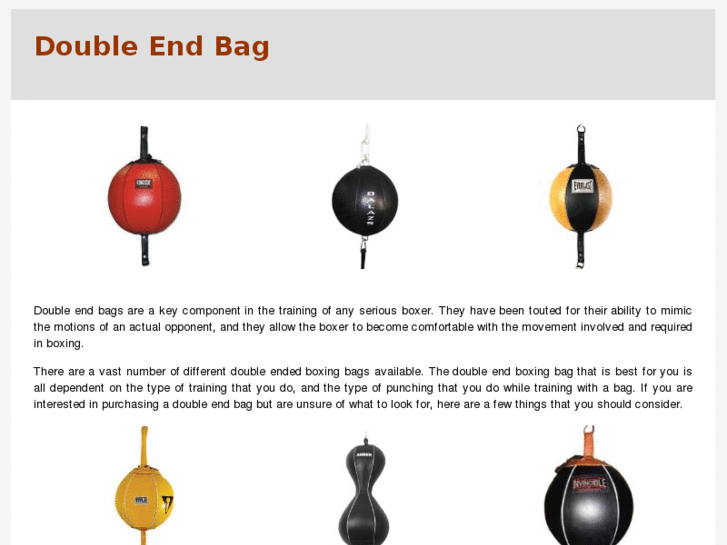 www.doubleendbag.com