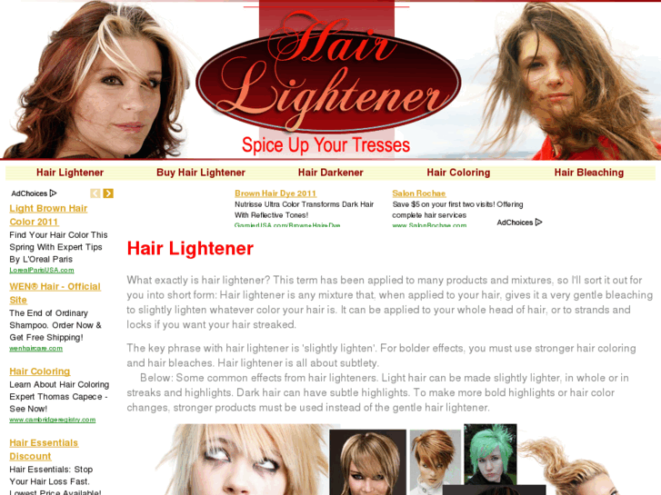 www.hairlightener.com