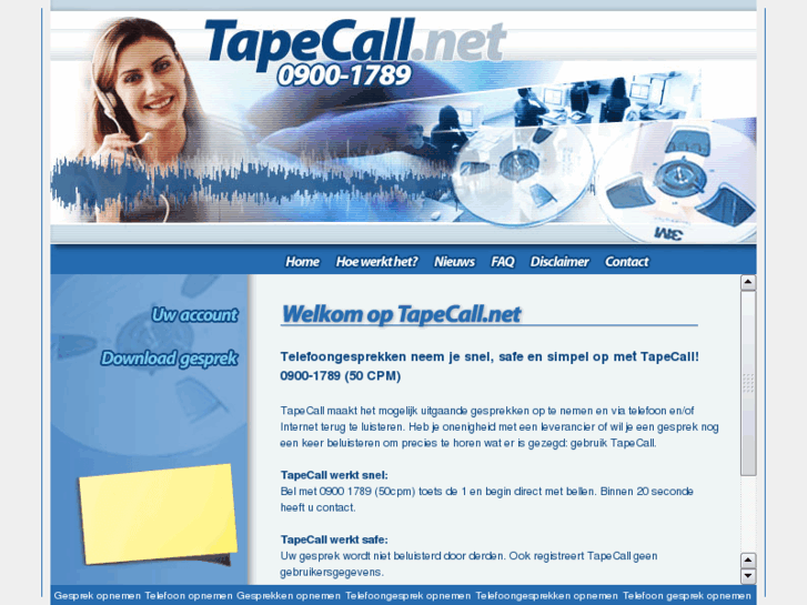 www.tapecall.net