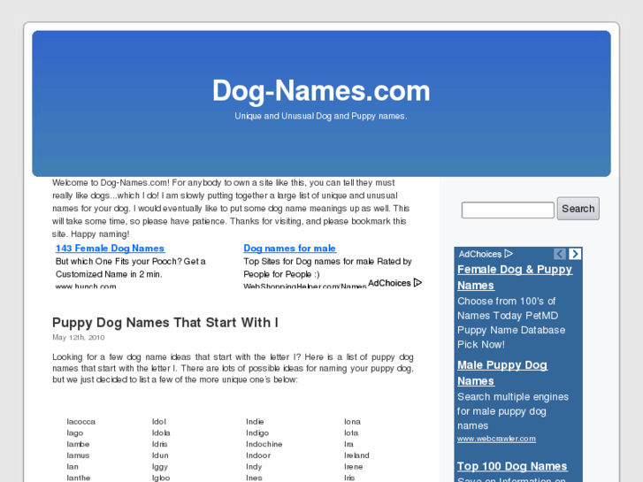 www.dog-names.com