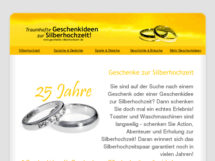 www.geschenke-silberhochzeit.de