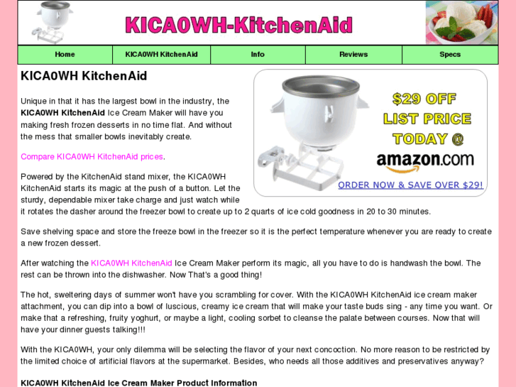 www.kica0wh-kitchenaid.com