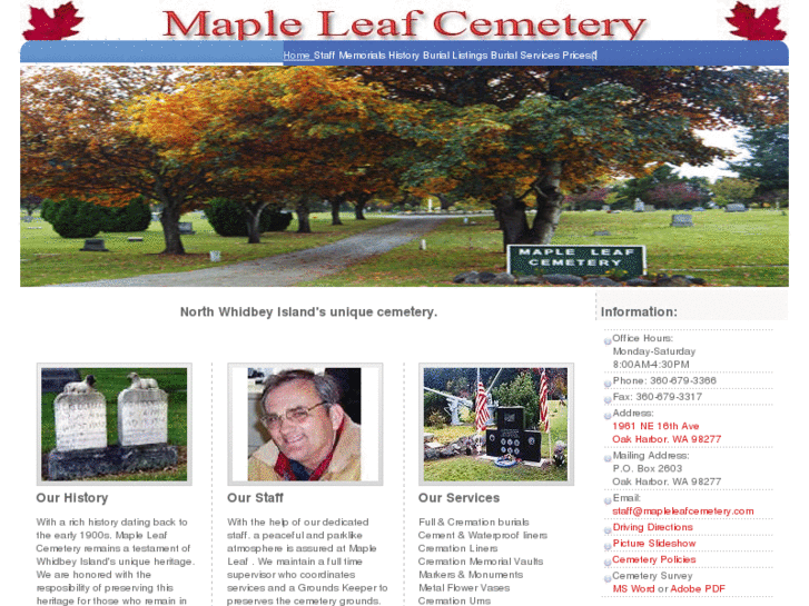 www.mapleleafcemetery.com