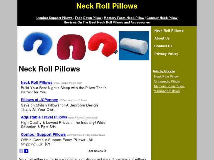 www.neckrollpillows.com