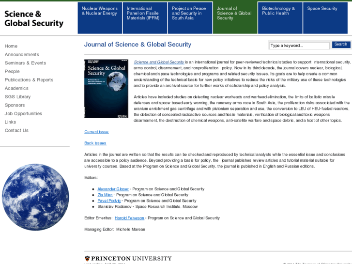 www.scienceandglobalsecurity-thejournal.com