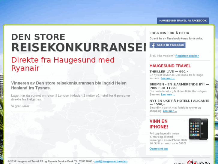 www.denstorereisekonkurransen.no