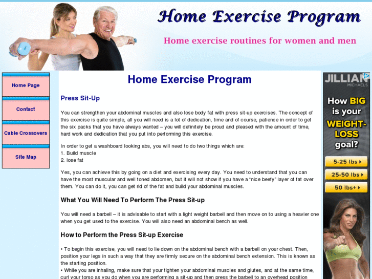 www.homeexerciseprogram.net