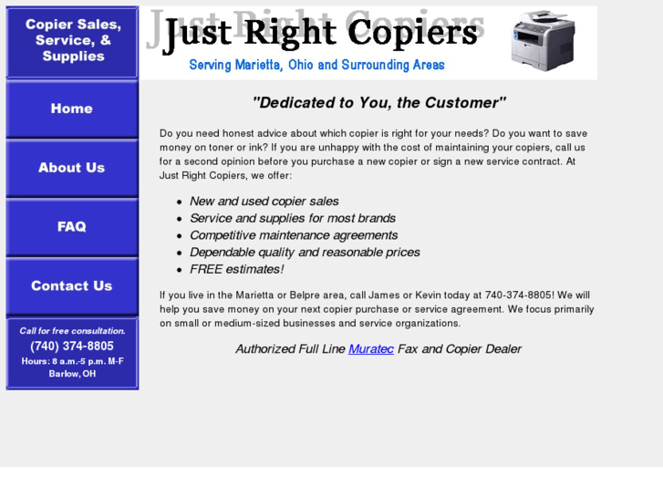 www.justrightcopiers.com