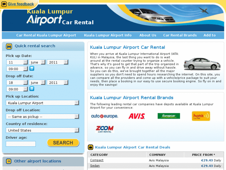 www.kualalumpurairportcarrental.net