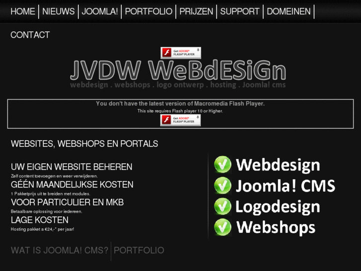 www.jvdwwebdesign.nl