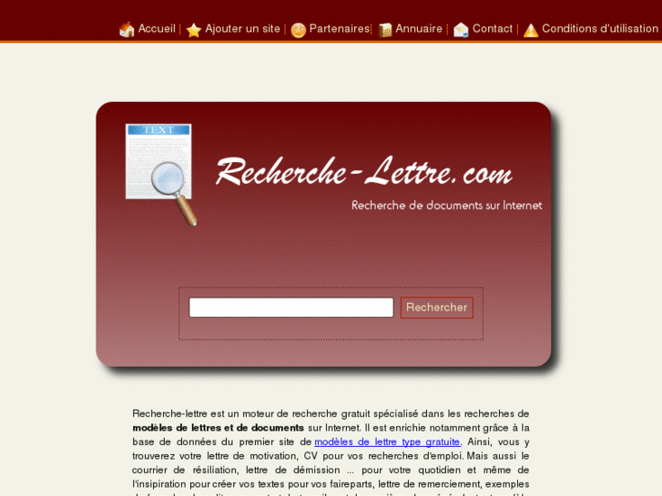 www.recherche-lettre.com