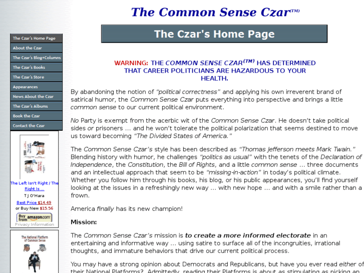 www.thecommonsenseczar.net