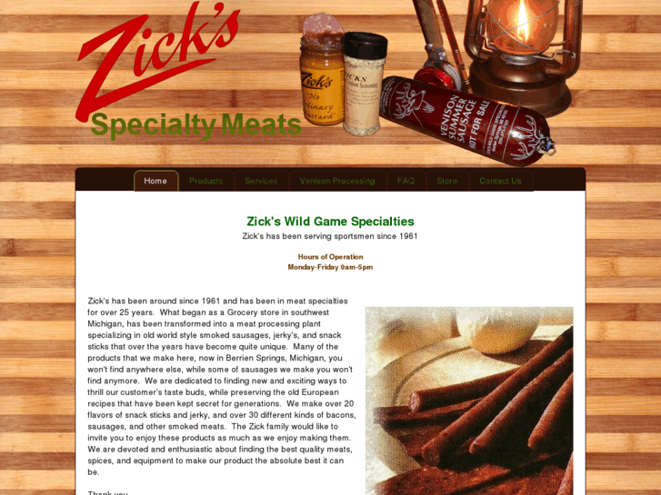 www.zicksmeats.com