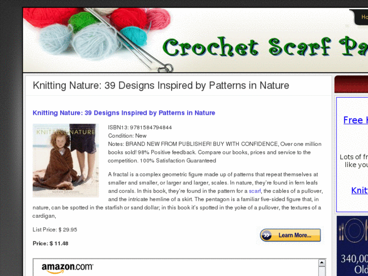 www.crochetscarfpatterns.net