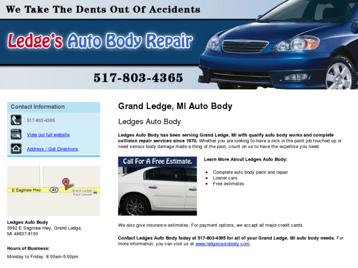 www.ledgesautobodymi.com