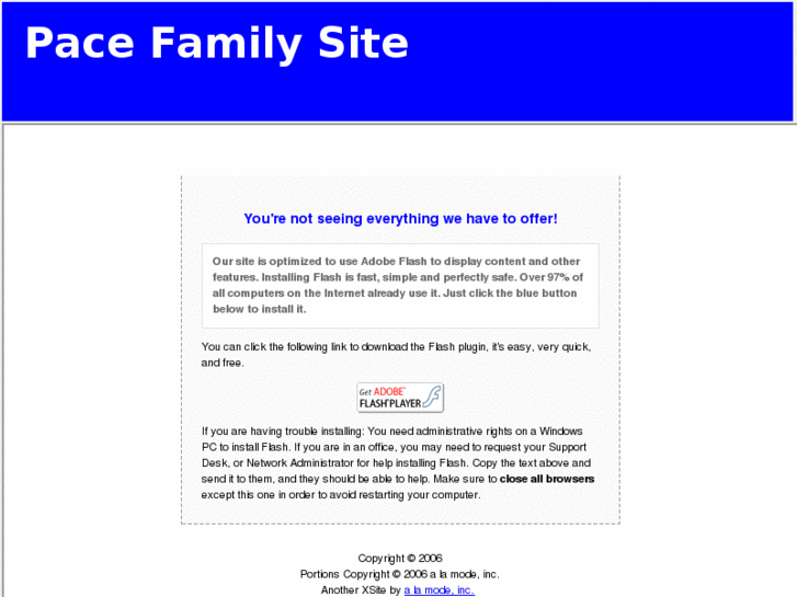 www.pacefamilysite.com