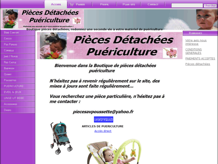 www.piecesavpoussette.com